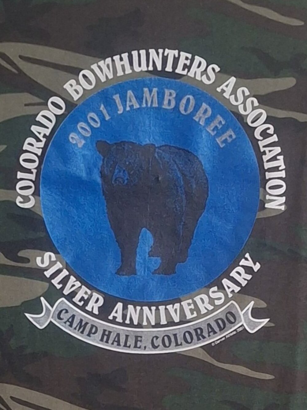 Vintage T Shirt 2001 Colorado Bowhunters Association Silver Anniversary Untag 3X